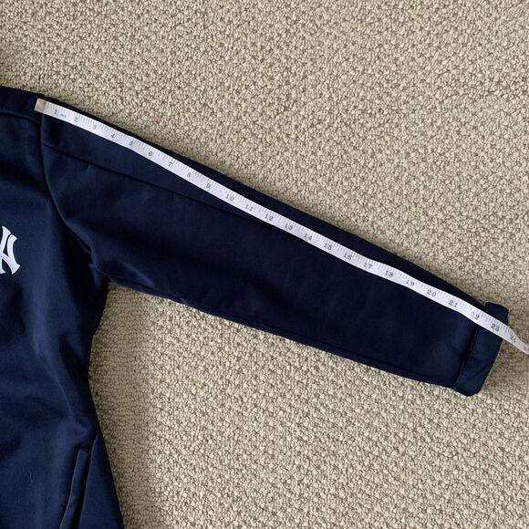 New York Yankees Womens Jacket Blue Sz Small Antigua Lightweight Water Resistant - Picture 14 of 14